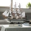 Mô hình thuyền buồm bằng gỗ làm quà tặng - d60cm-x-r12cm-x-c50cm